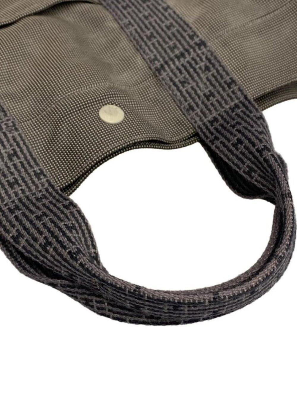 HERMES Her Line Tote MM Gray Polyamide Polyester Tote Bag - Picture 13 of 13